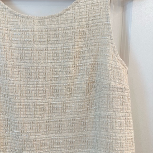 Sezane Cream Pleated Mini Sundress - Picture 4 of 8
